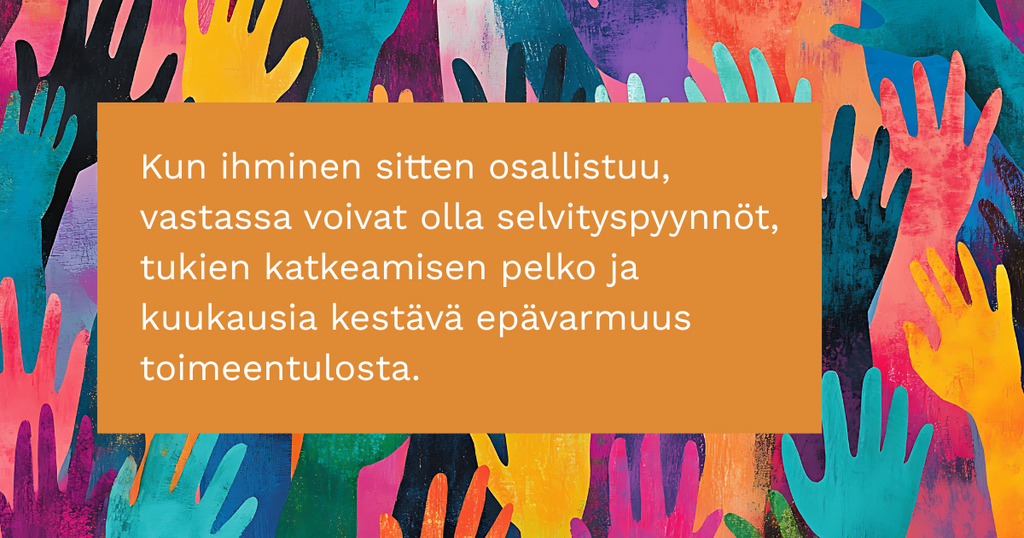 Työttömiä ei saa pelotella pois vapaaehtoistoiminnasta